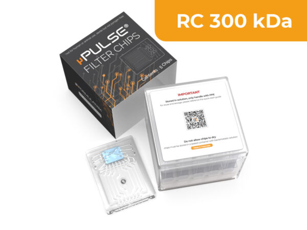 μPULSE® TFF system consumable chip. 300 kDa Regenerated Cellulose (pack of 5)